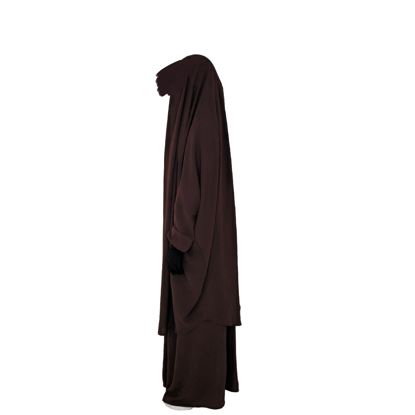 Two Piece Jilbab - Coffee Bean