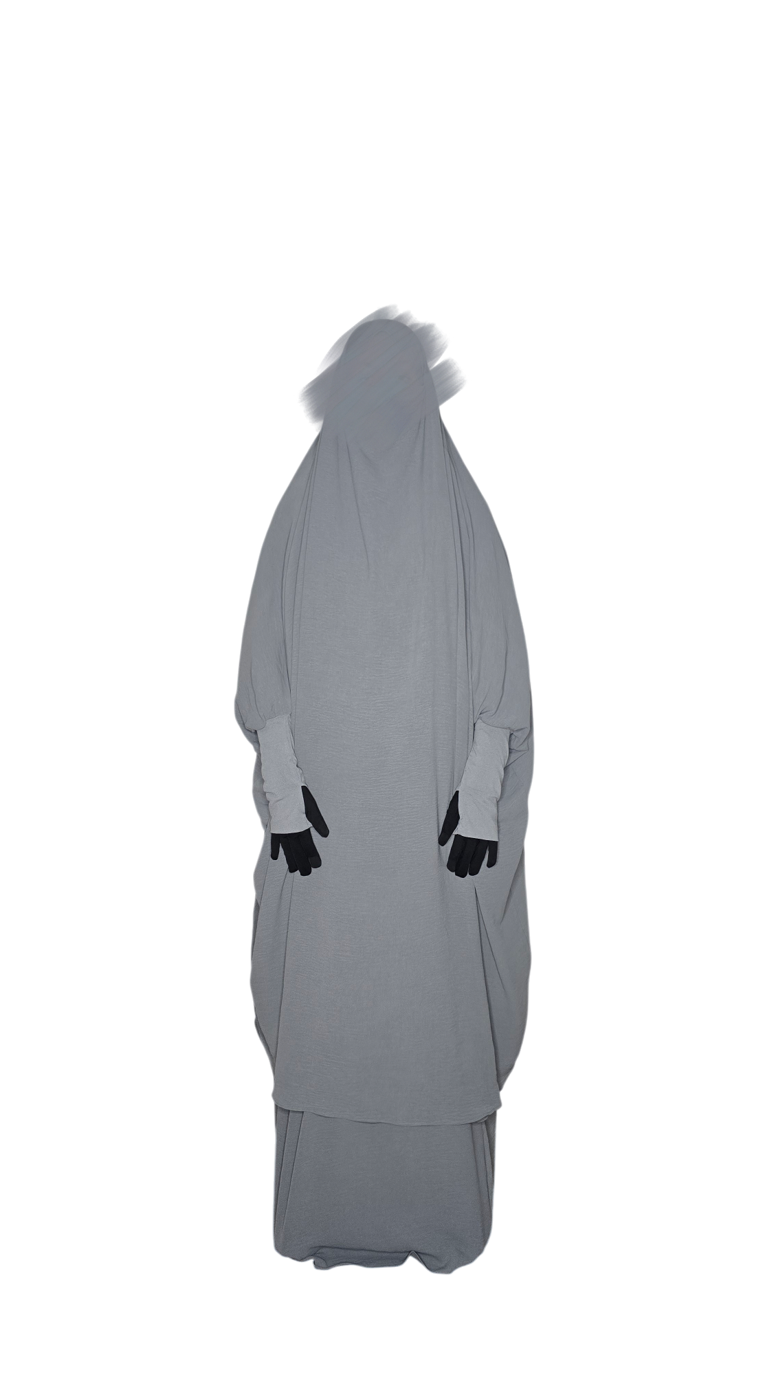 Crepe x Jersey Jilbab - Grey