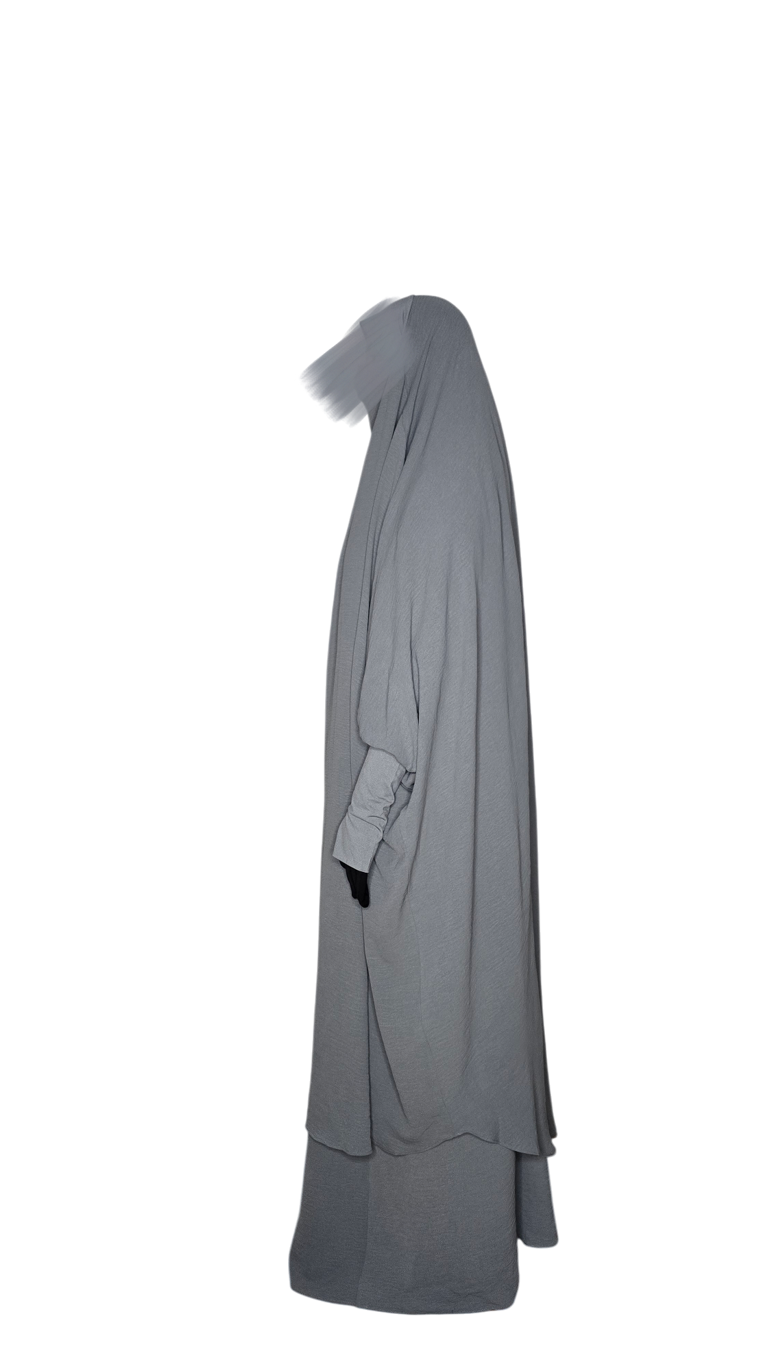 Crepe x Jersey Jilbab - Grey