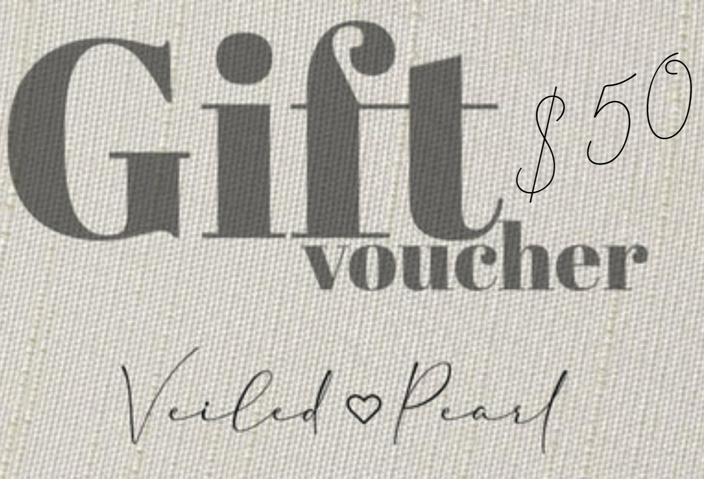 Veiled Pearl Gift Voucher