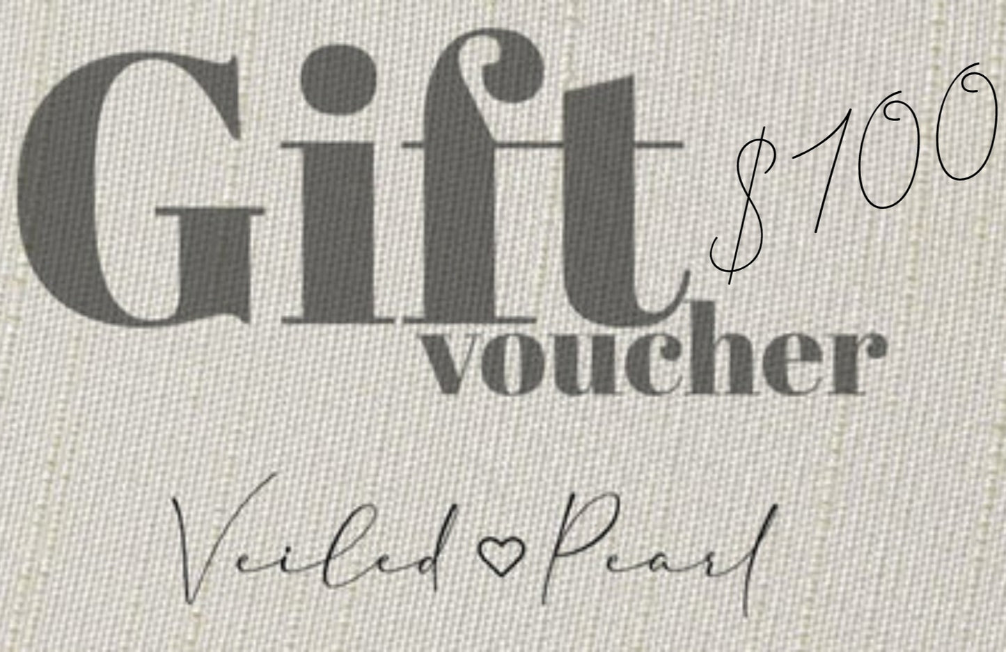 Veiled Pearl Gift Voucher