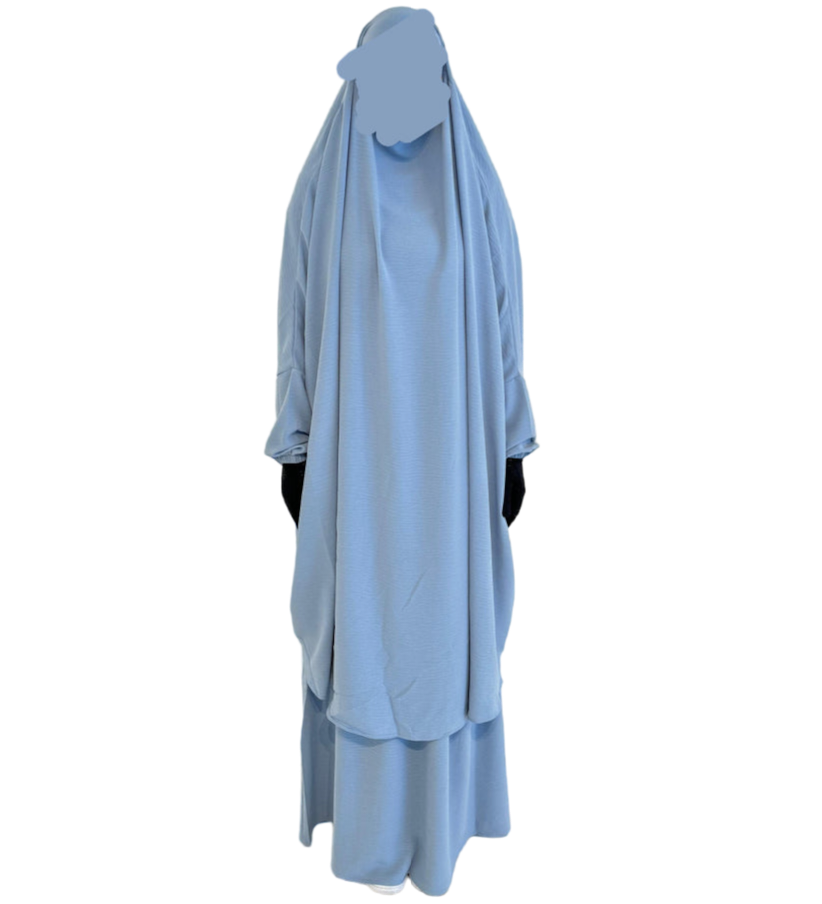 Two Piece Jilbab - Mavi